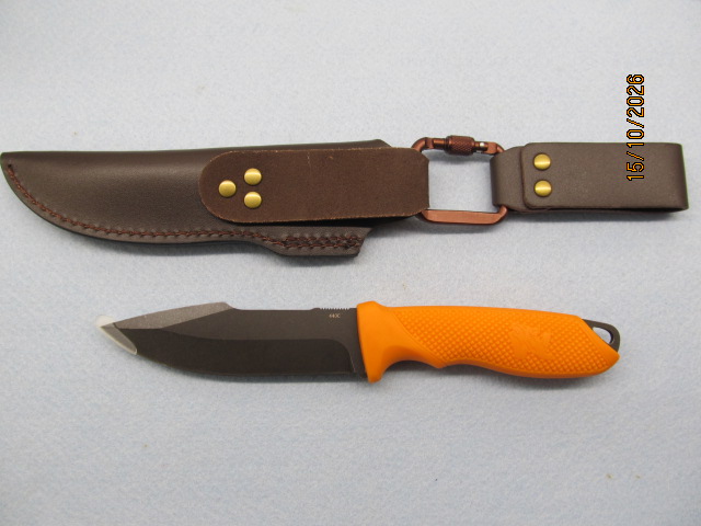 Odenwolf W1 / 440C / Black/Orange / Lederscheide / NIB – Bild 2
