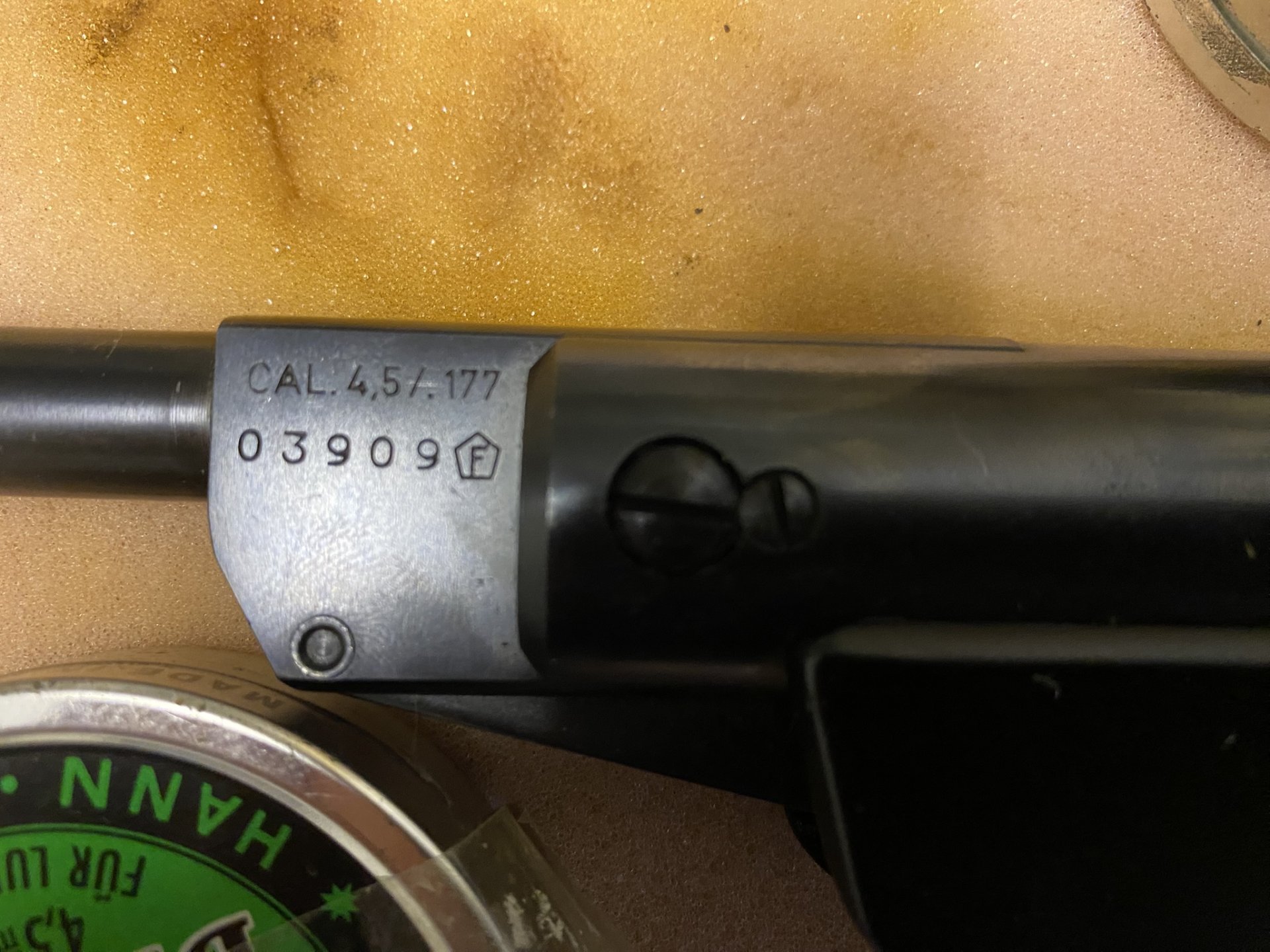Diana Mod. 6 – klassische Match-Luftpistole, Baujahr 1979, Kaliber 4,5 mm, mit Koffer – Bild 4