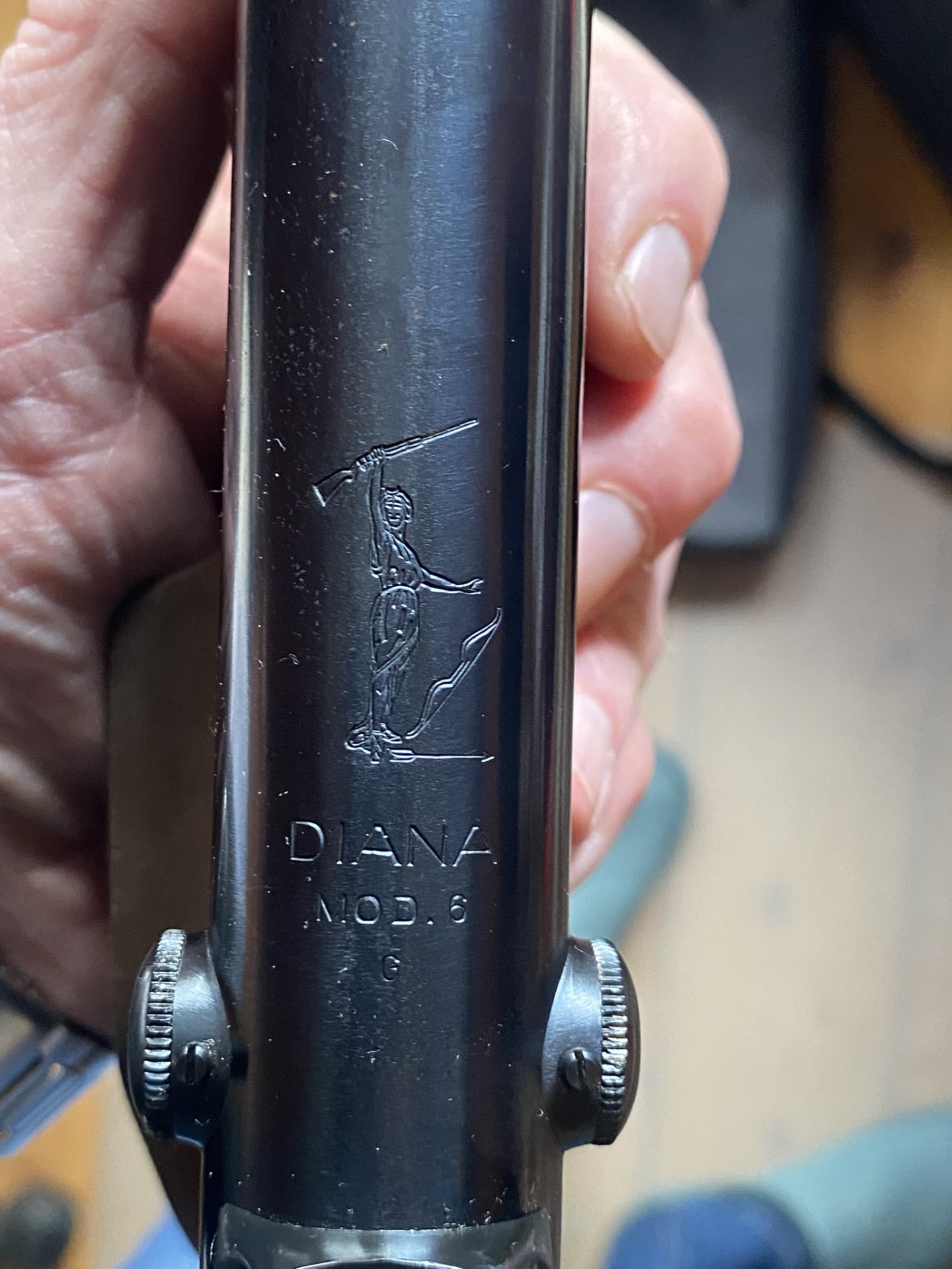 Diana Mod. 6 – klassische Match-Luftpistole, Baujahr 1979, Kaliber 4,5 mm, mit Koffer – Bild 3