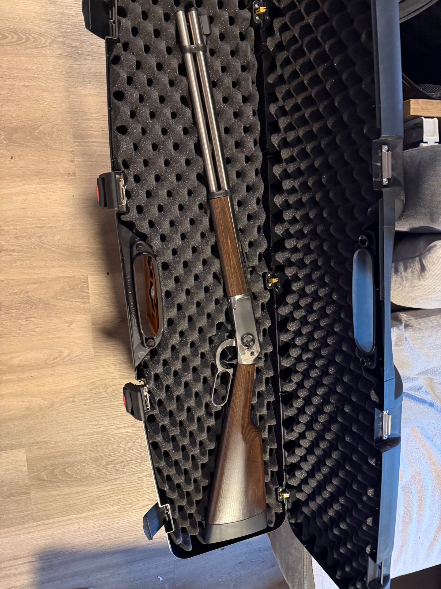 Walther Lever Action CO2 Gewehr 4,5 Diabolos - Steel Finish – Bild 1
