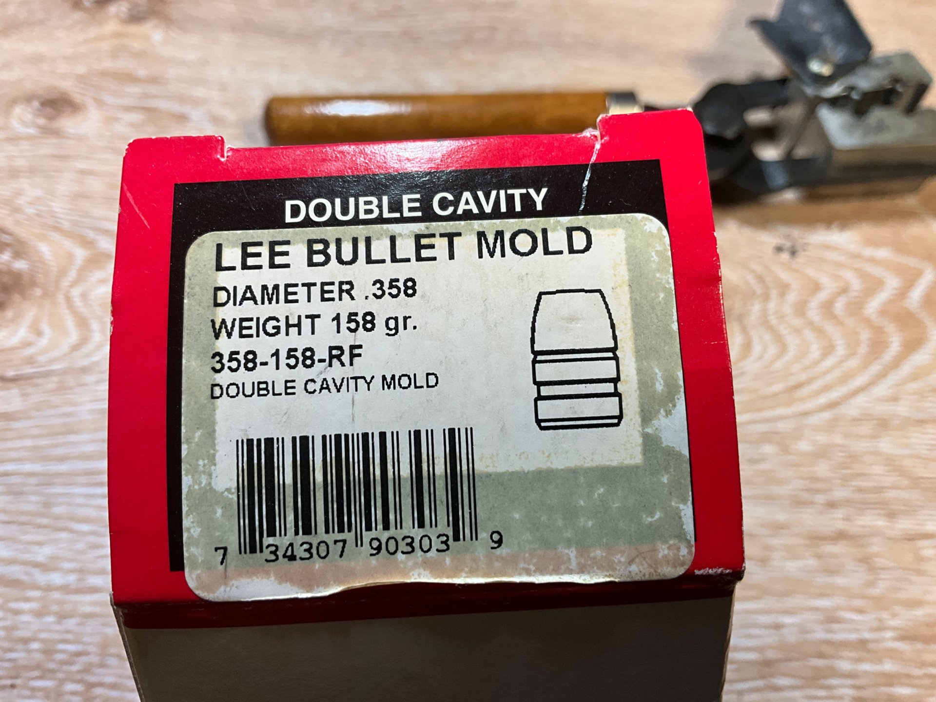 Lee 2 Fach Kugelzange .358-158 gr.ROUND FLAT. No.90303 – Bild 3
