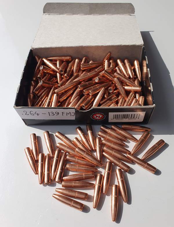 -183- Geschosse Kal. .264-139gr. FMJ – Bild 1