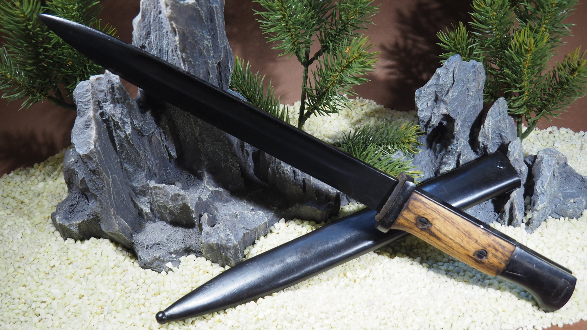 Sammlerstück ! Original Bajonett SG84/98 für Behörden aus später Kriegsfertigung 1945, TOP ! – Bild 1
