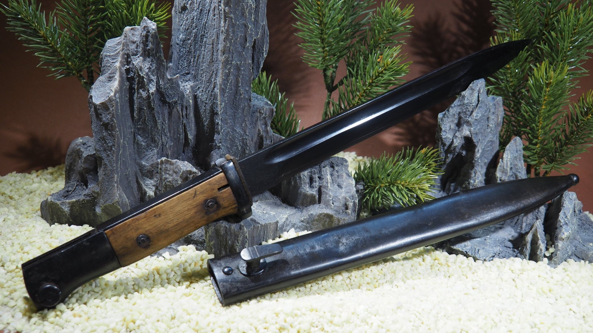 Sammlerstück ! Original Bajonett SG84/98 für Behörden aus später Kriegsfertigung 1945, TOP ! – Bild 2
