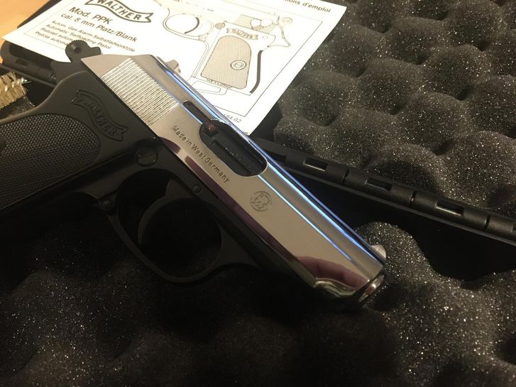 Walther PPK Kal. 8mmK PTB 502 in der äüßerst seltenen Chrom Version! – Bild 2