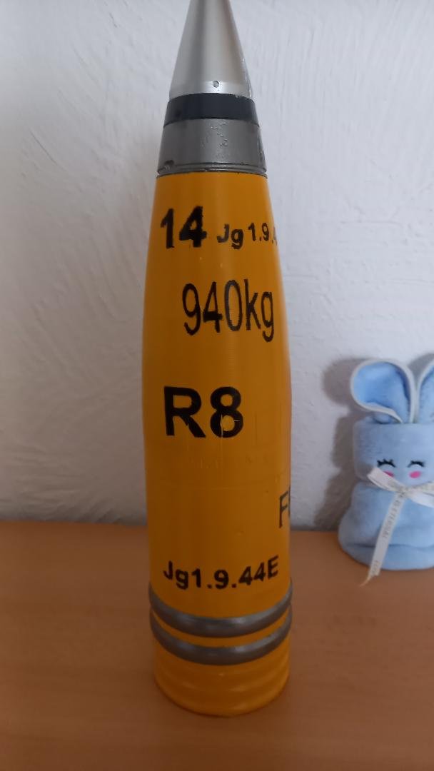 Flak Granate 8.8 cm mit Zeitzünder S30 Wehrmacht Munition – Bild 1