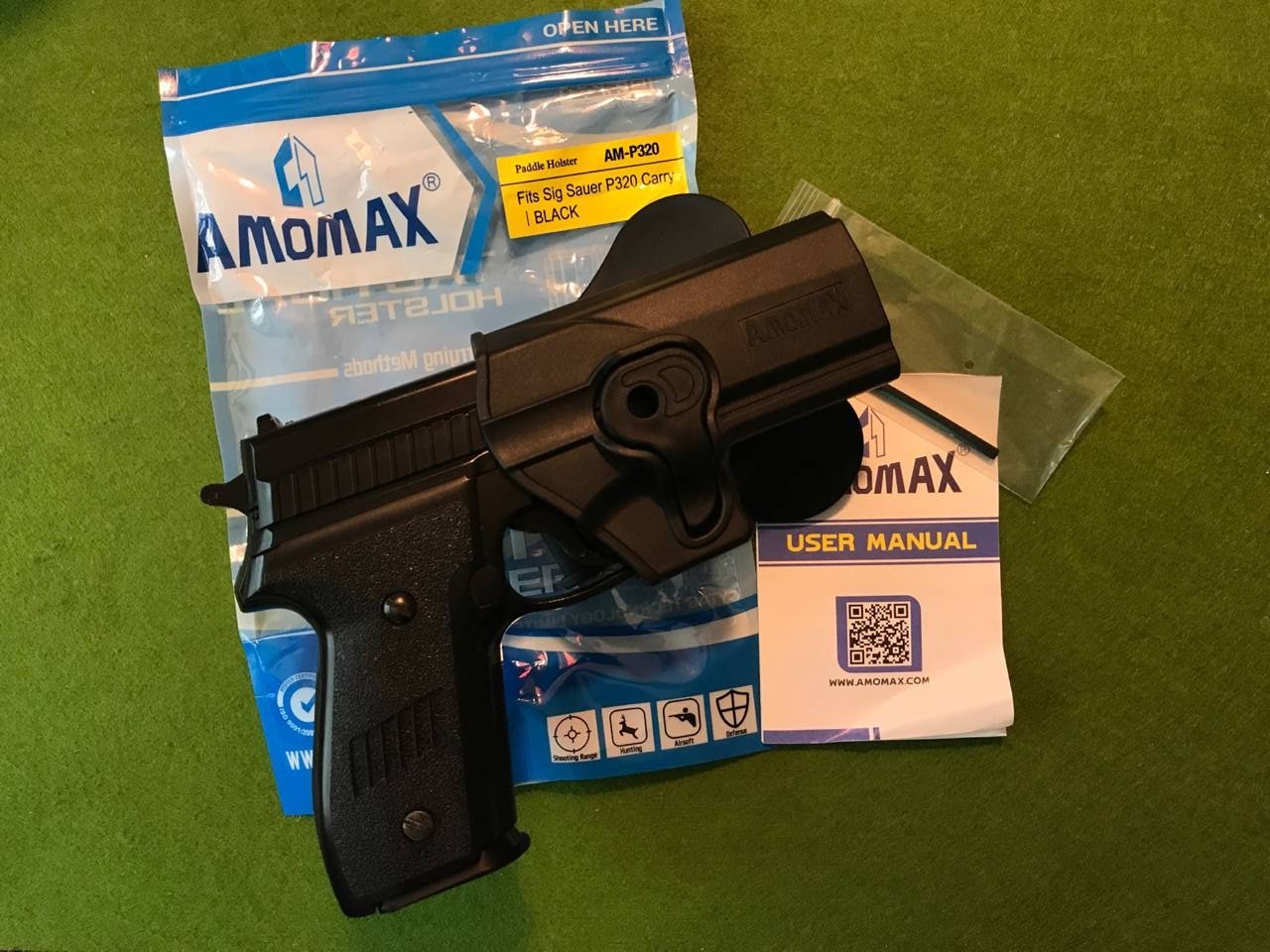 AMOMAX CQC KYDEX PADDELHOLSTER SIG P320 BAUÄHNLICHE NEU OVP – Bild 1