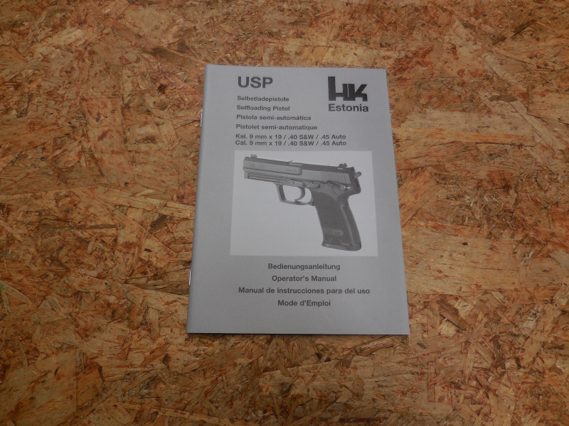 Originale HK USP Bedienungsanleitung, Heckler Koch, H&K, deutsch english espanol francais, 64 Seiten – Bild 1