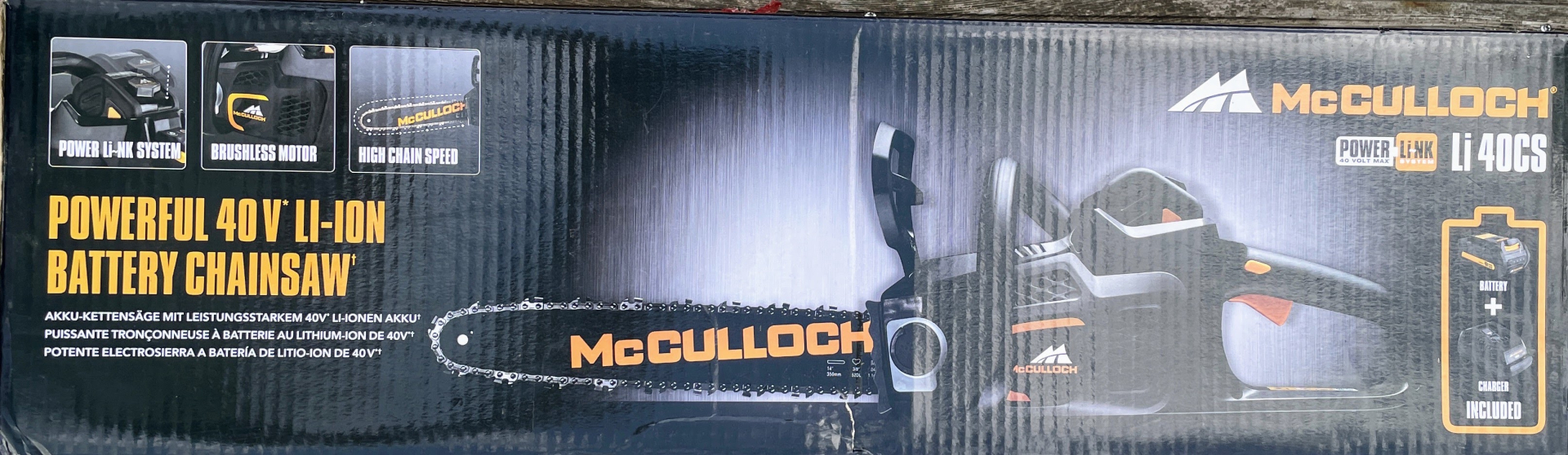 Akku-Kettensäge McCulloch Power Link Li 40CS – Bild 3