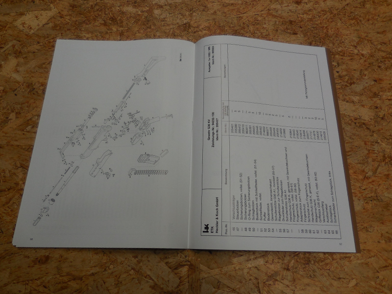 Originaler G36 Ersatzteilkatalog original Heckler Koch, HK, H&K, neu und unbenutzt, 68 Seiten – Bild 4