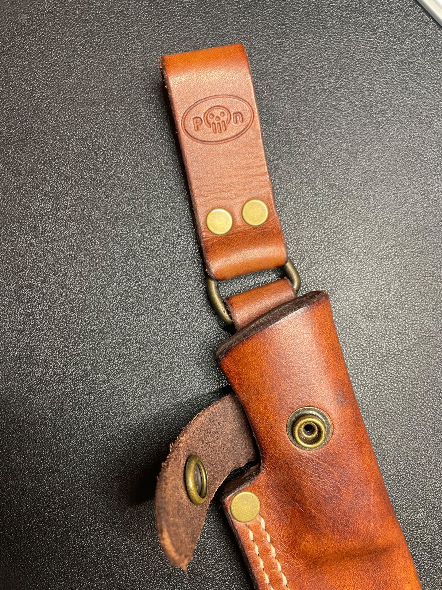 Custom Lederscheide von PN Leather Sweden für Fällkniven F1 – Top Zustand! – Bild 3