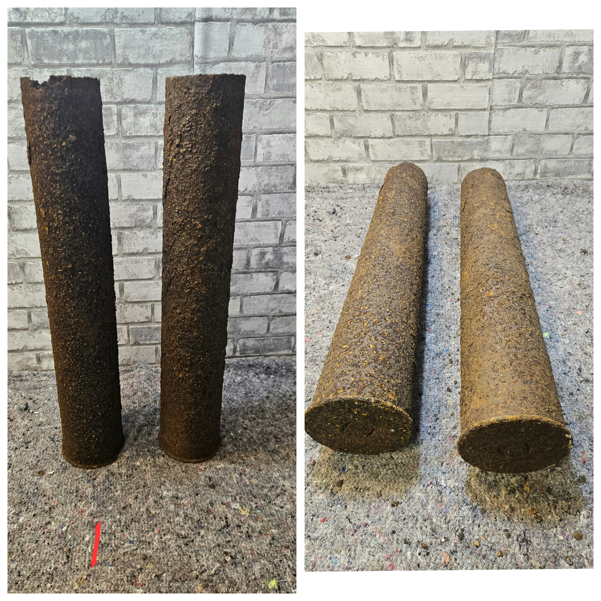 2x 8.8 Stahlkartuschen KWK 36 Tiger 1 oder Flak 18 – Bild 1