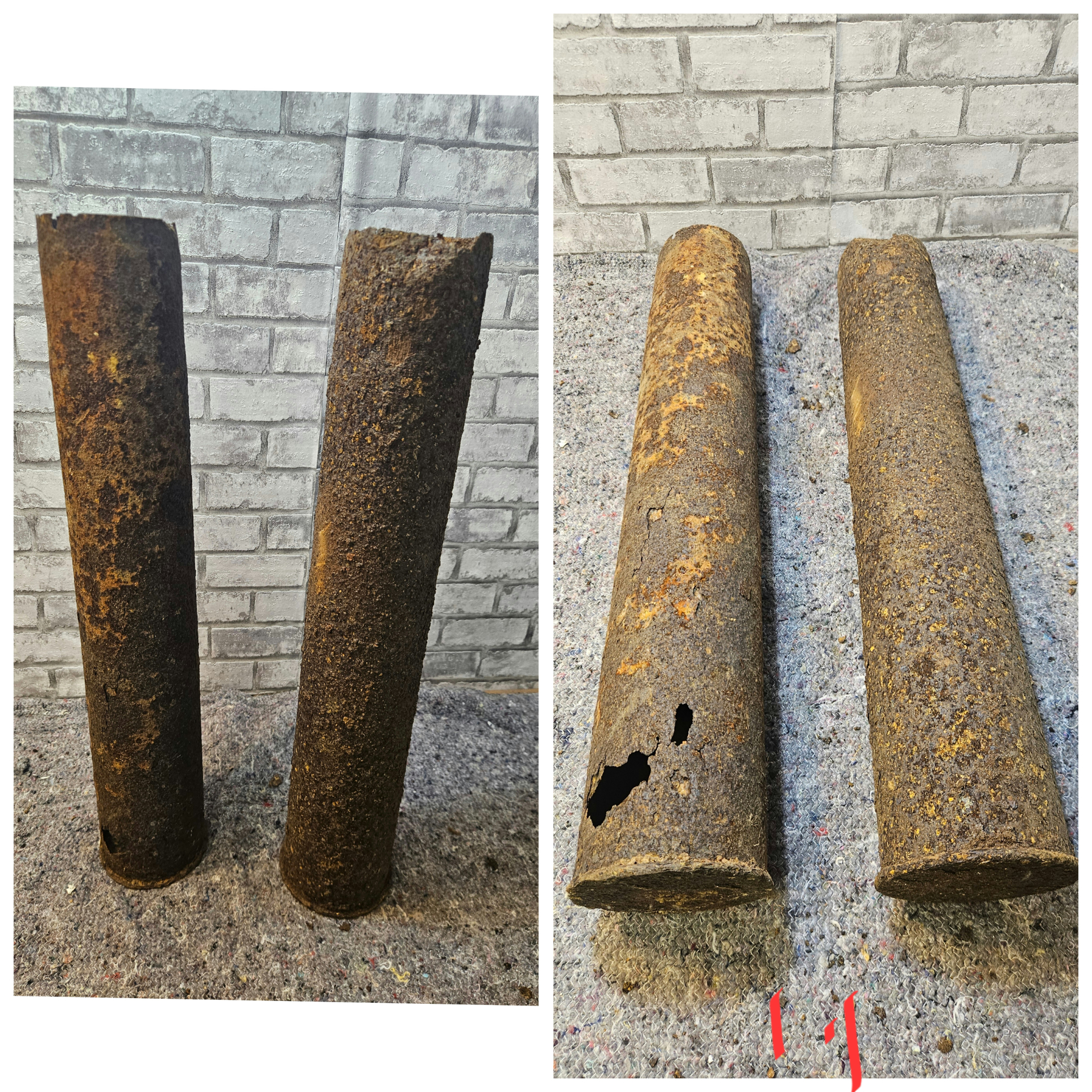 2x 8.8 Stahlkartuschen KWK 36 Tiger 1 oder Flak 18 – Bild 1