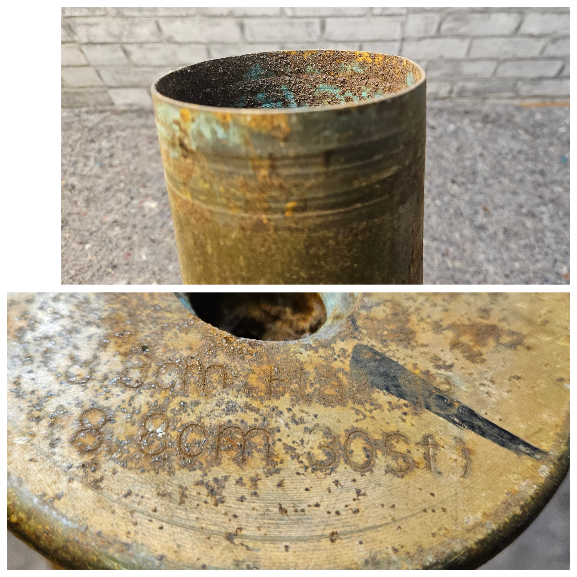 8,8 Flak Pak Stahlkartusche ohne Granate Tiger 1 – Bild 2