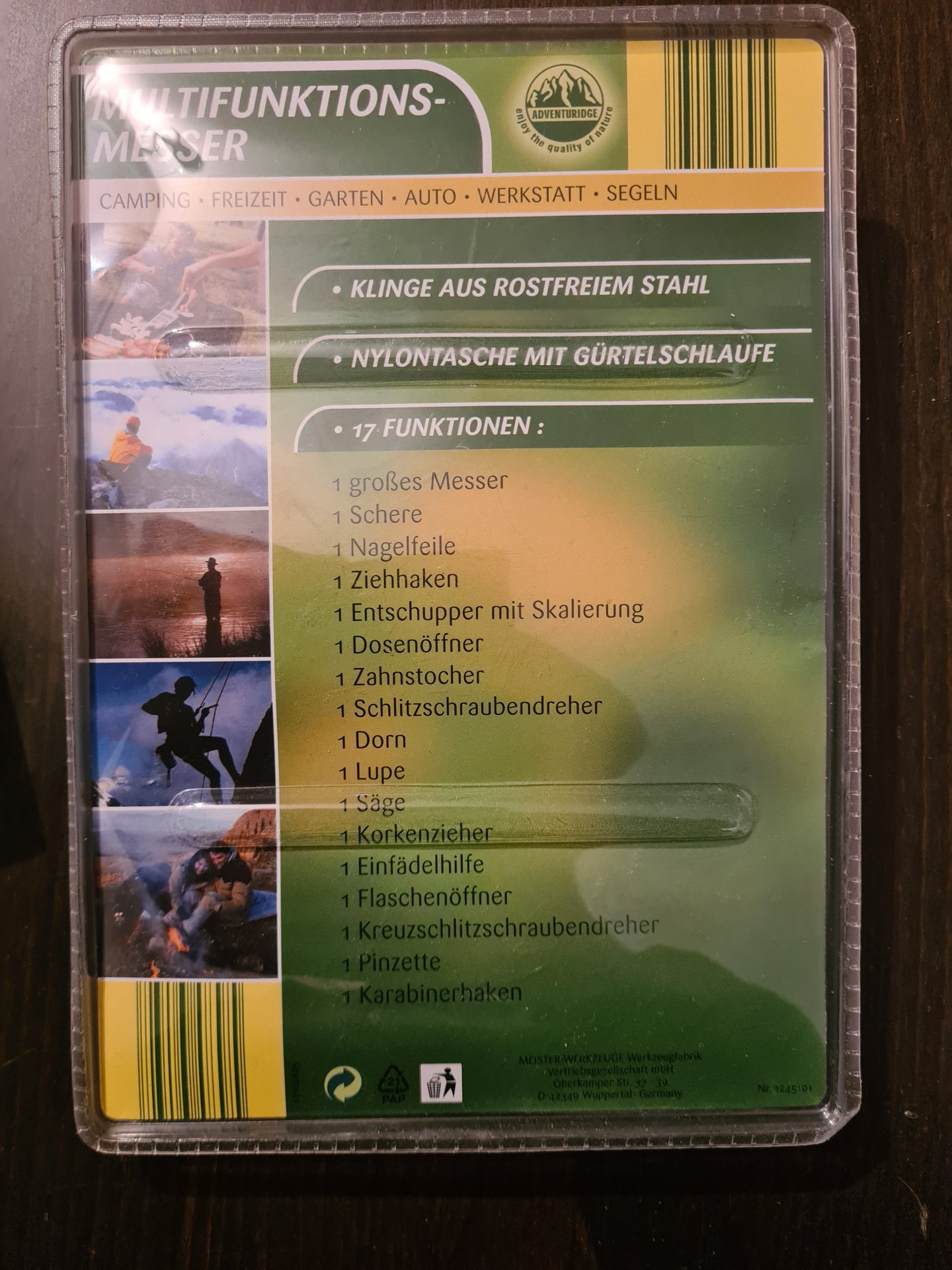 Multitool Taschenmesser Camping Freizeit Garten Auto Werkstatt Segeln kein Schweizer Victorinox – Bild 2