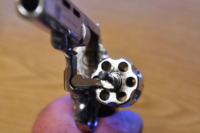 Mauser DA Revolver Mod. L100 Nickel, Cal. 380 Knall – Bild 7