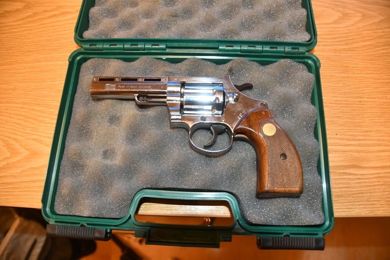 Mauser DA Revolver Mod. L100 Nickel, Cal. 380 Knall – Bild 1