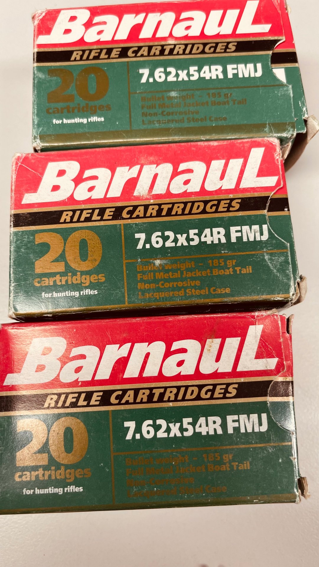 115 St Barnaul 7,62x54R FMJ 185 gr Patronen nicht korrosiv ! für Mosin Nagant – Bild 2
