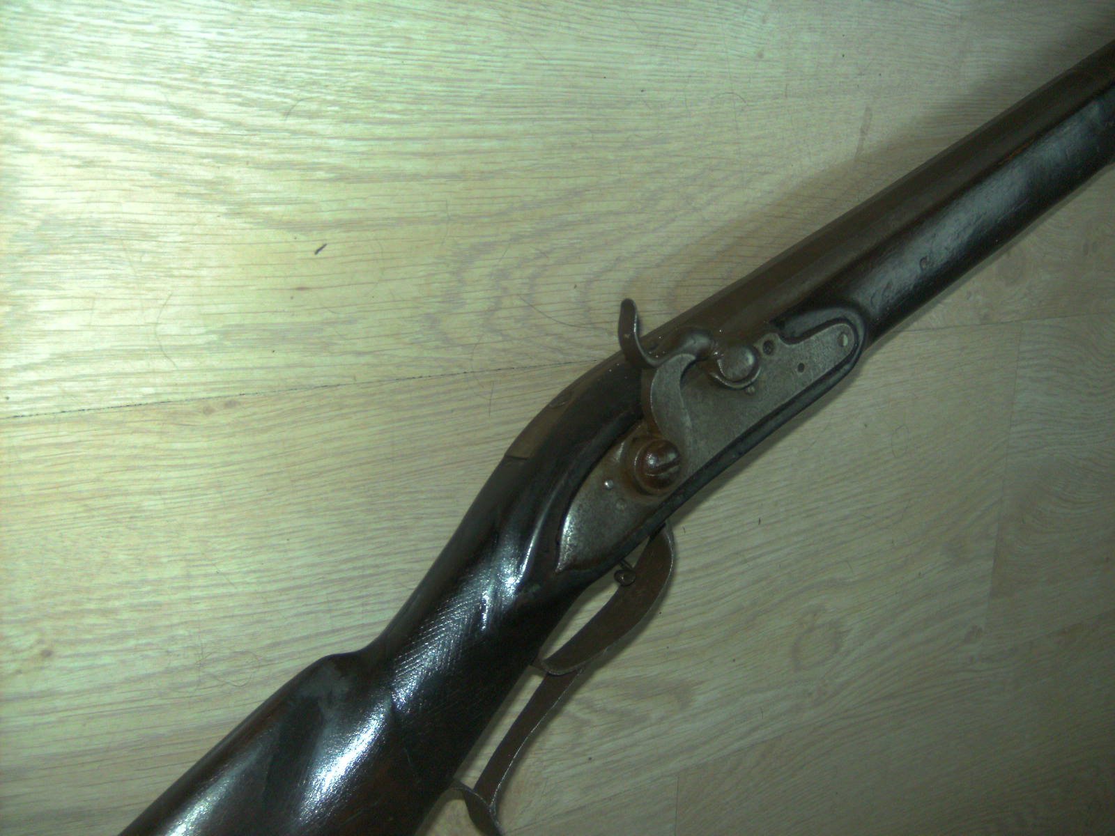 Perc. Vorderlader , Gewehr,Schrot, Ehemals Steinschloss.125cm. lang – Bild 3