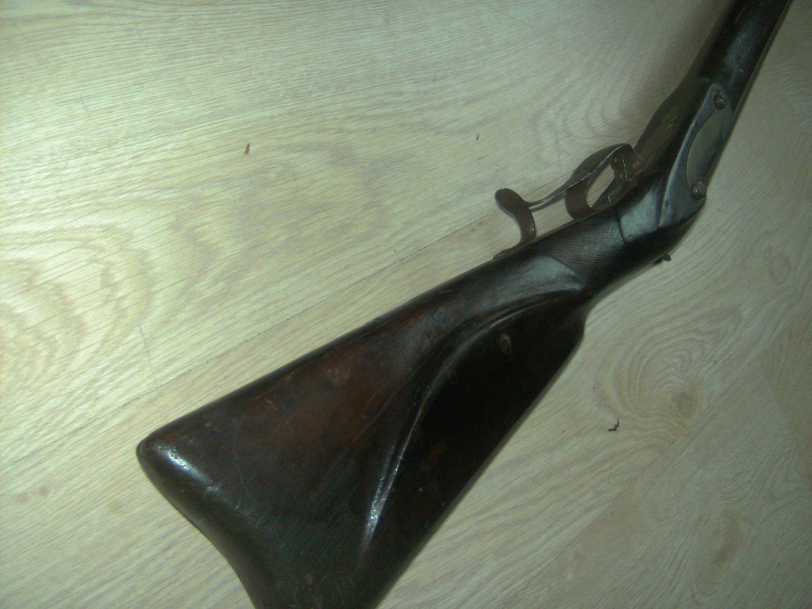 Perc. Vorderlader , Gewehr,Schrot, Ehemals Steinschloss.125cm. lang – Bild 4