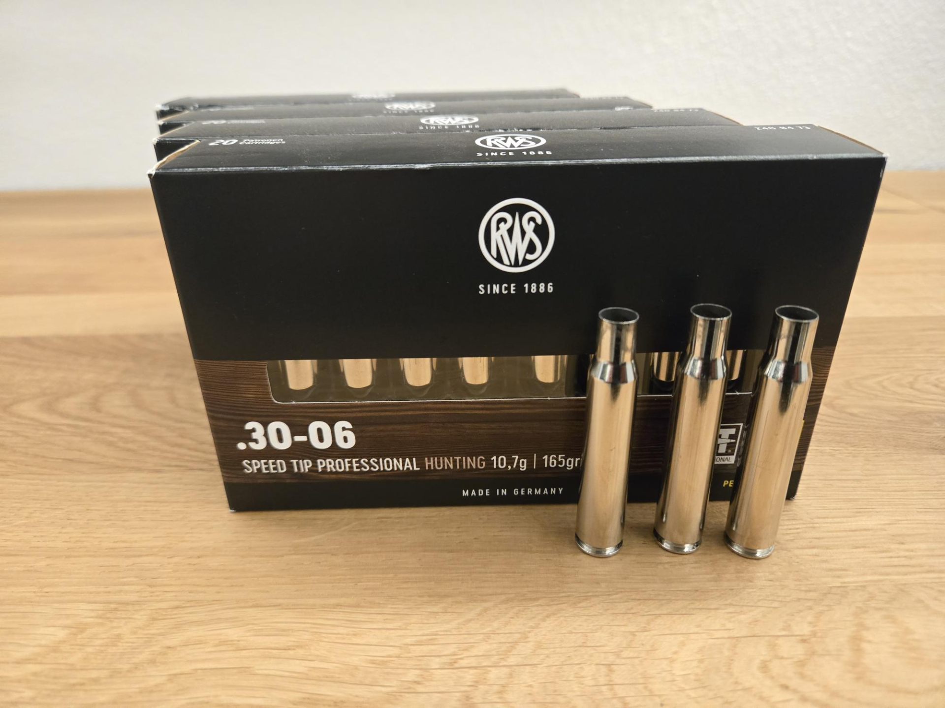 .30-06 RWS Hülsen vernickelt 80 Stück – Bild 1