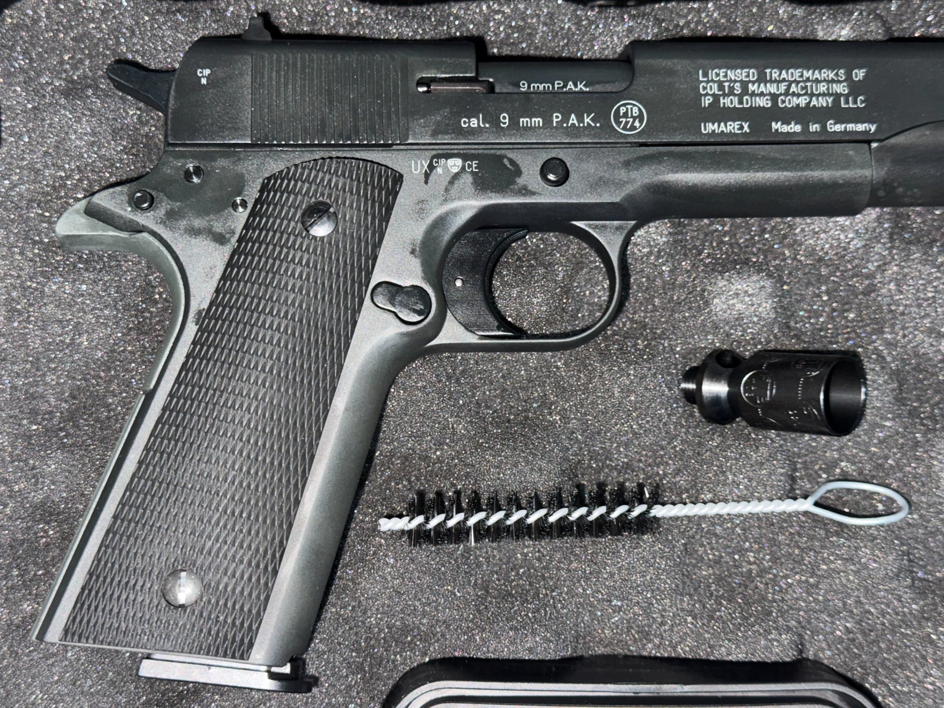SSW COLT GOVERNMENT M1911 A1 BLACK, KAL. 9 MM P.A.K. – Bild 1