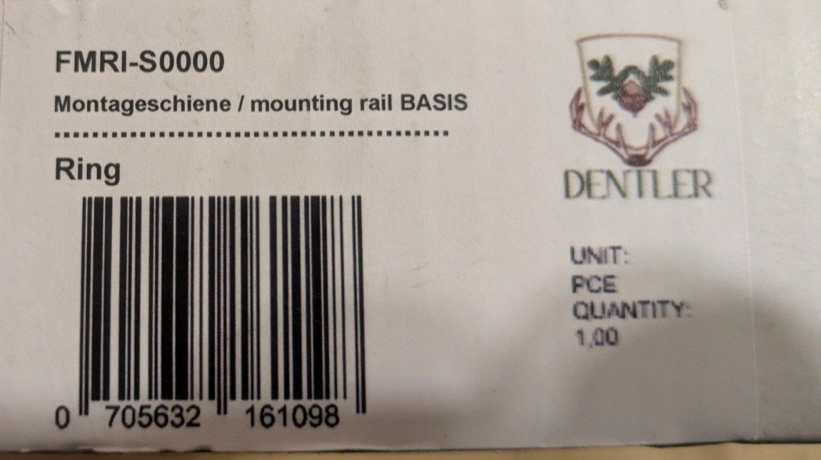 Dentler Montageschiene BASIS (Stahl) für Ringe OVP – Bild 2