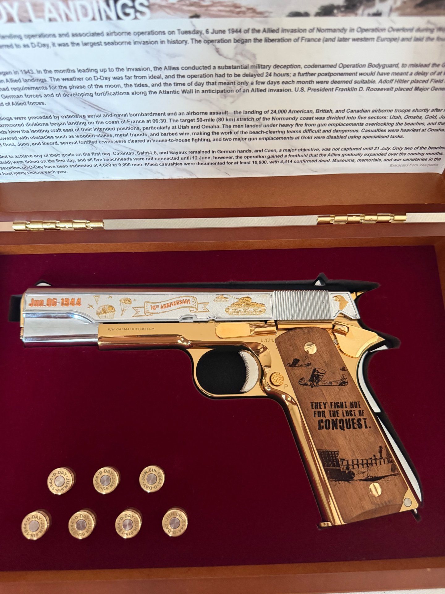 G&G GPM 1911 D-Day Limited Edition GBB inkl. Waffenkiste – Bild 2