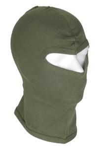 Sturmmaske / Balaclava / Sturmhaube - Oliv - 1 Loch - dünn - Baumwolle – Bild 1