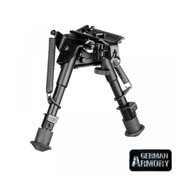 Variables klappbares Teleskop Zweibein Bi-Pod Bipod 16,5-23,5cm 6"-9" für Riemenösen – Bild 1