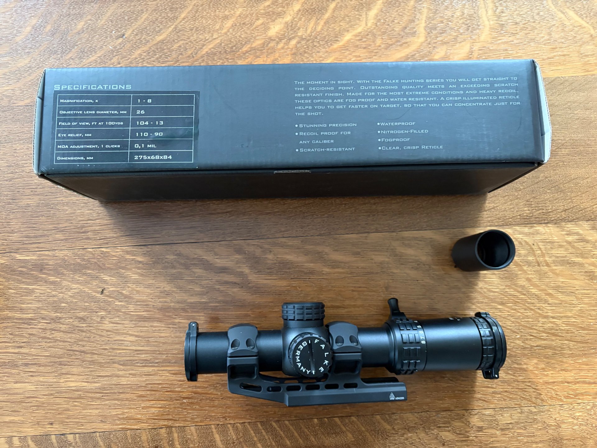 FALKE ZF 1-8x26 mit UTG Montage AIR 42250 – Bild 3