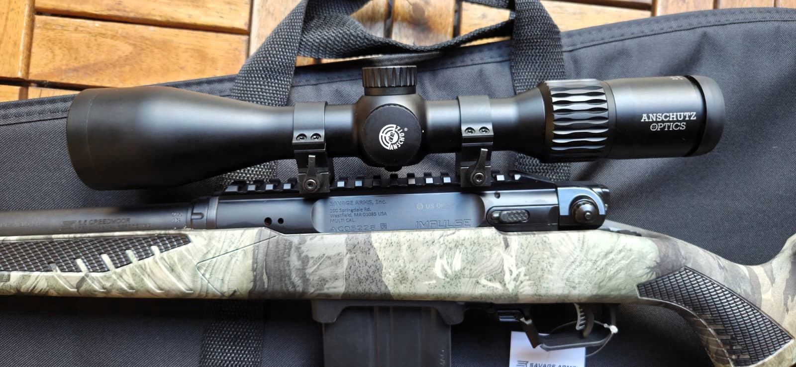 Savage Impulse Predator Geradezug-Repetierbüchse Kal.6,5 Creed.Anschütz ZF 2,5-10 x 50,Hornady Gurt – Bild 3