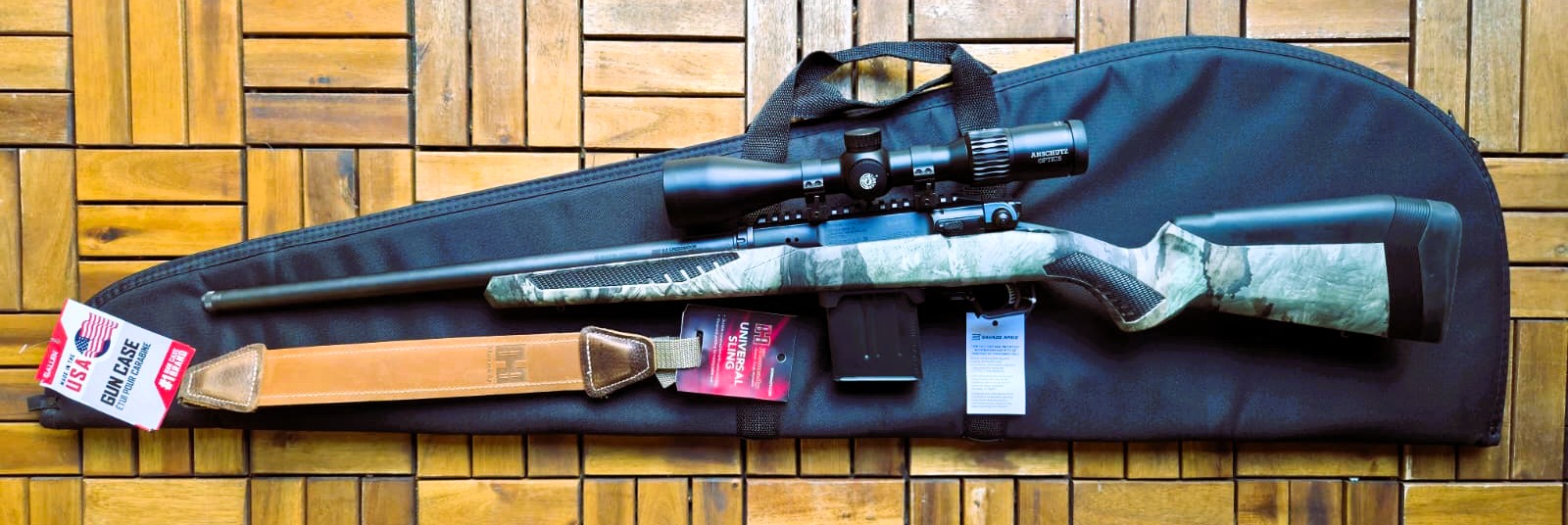 Savage Impulse Predator Geradezug-Repetierbüchse Kal.6,5 Creed.Anschütz ZF 2,5-10 x 50,Hornady Gurt – Bild 1