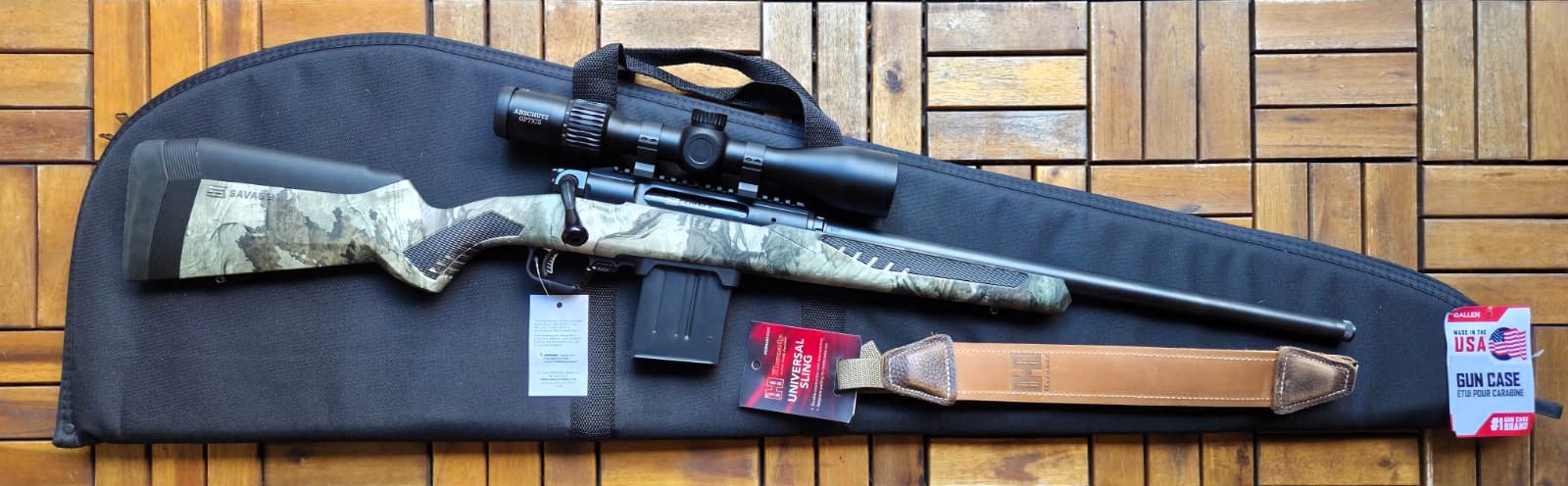 Savage Impulse Predator Geradezug-Repetierbüchse Kal.6,5 Creed.Anschütz ZF 2,5-10 x 50,Hornady Gurt – Bild 2