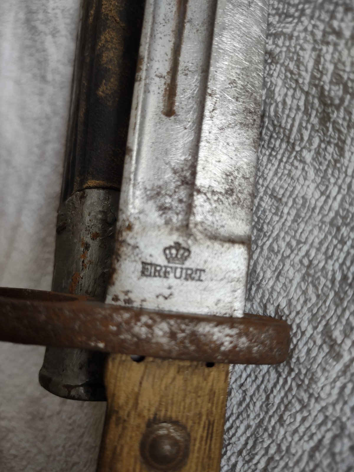 Bajonett Erfurth mit Lederscheide – Bild 4