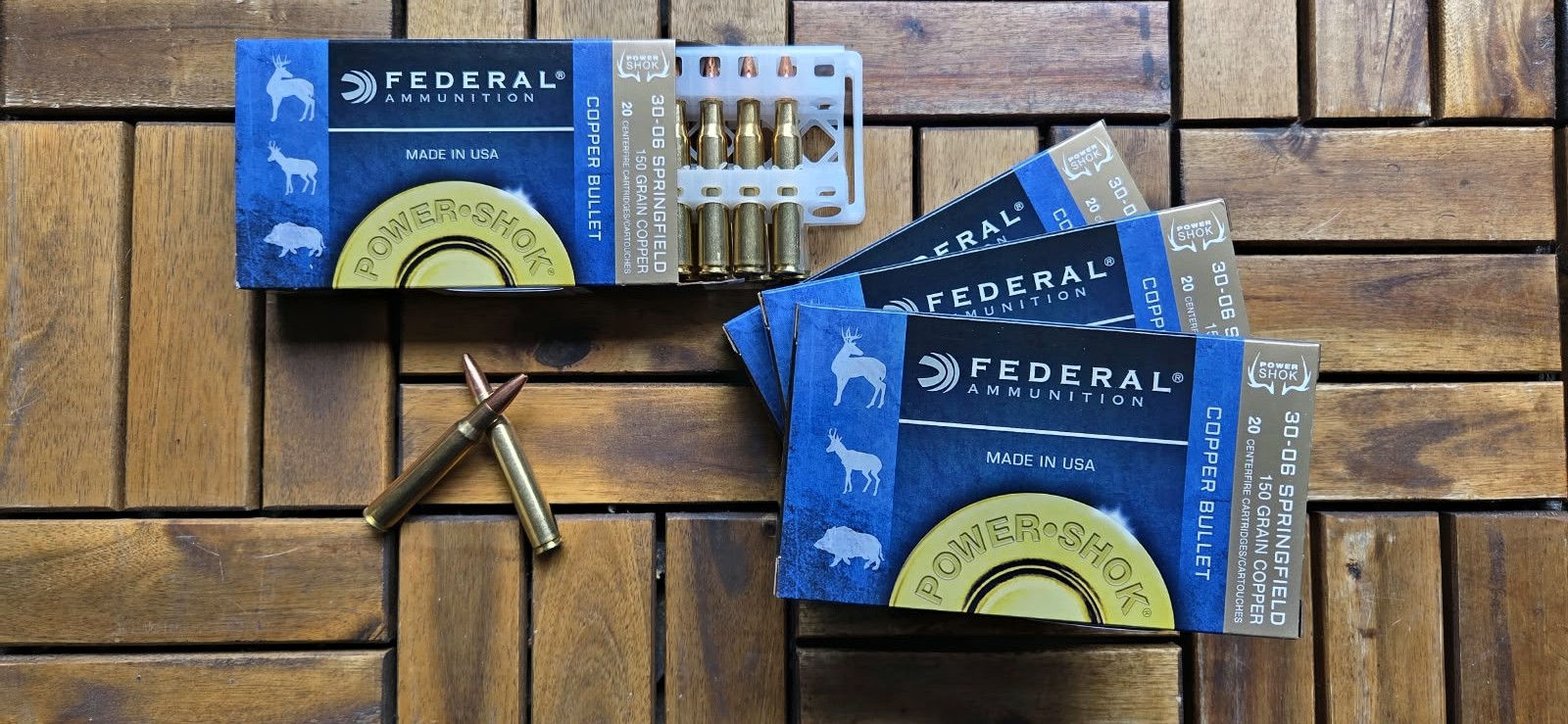 Munition 80 Schuss Federal Copper Bleifrei Kal. .30-06 1 Los – Bild 2