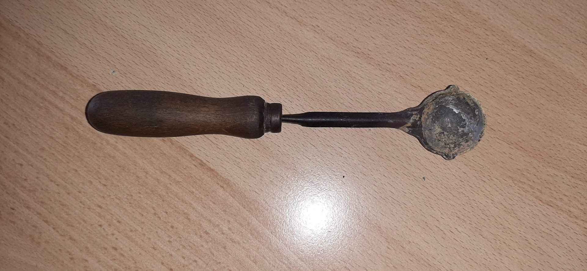 Schlagstück für Kokillen und Schöpflöffel Messing/Bronze – Bild 1