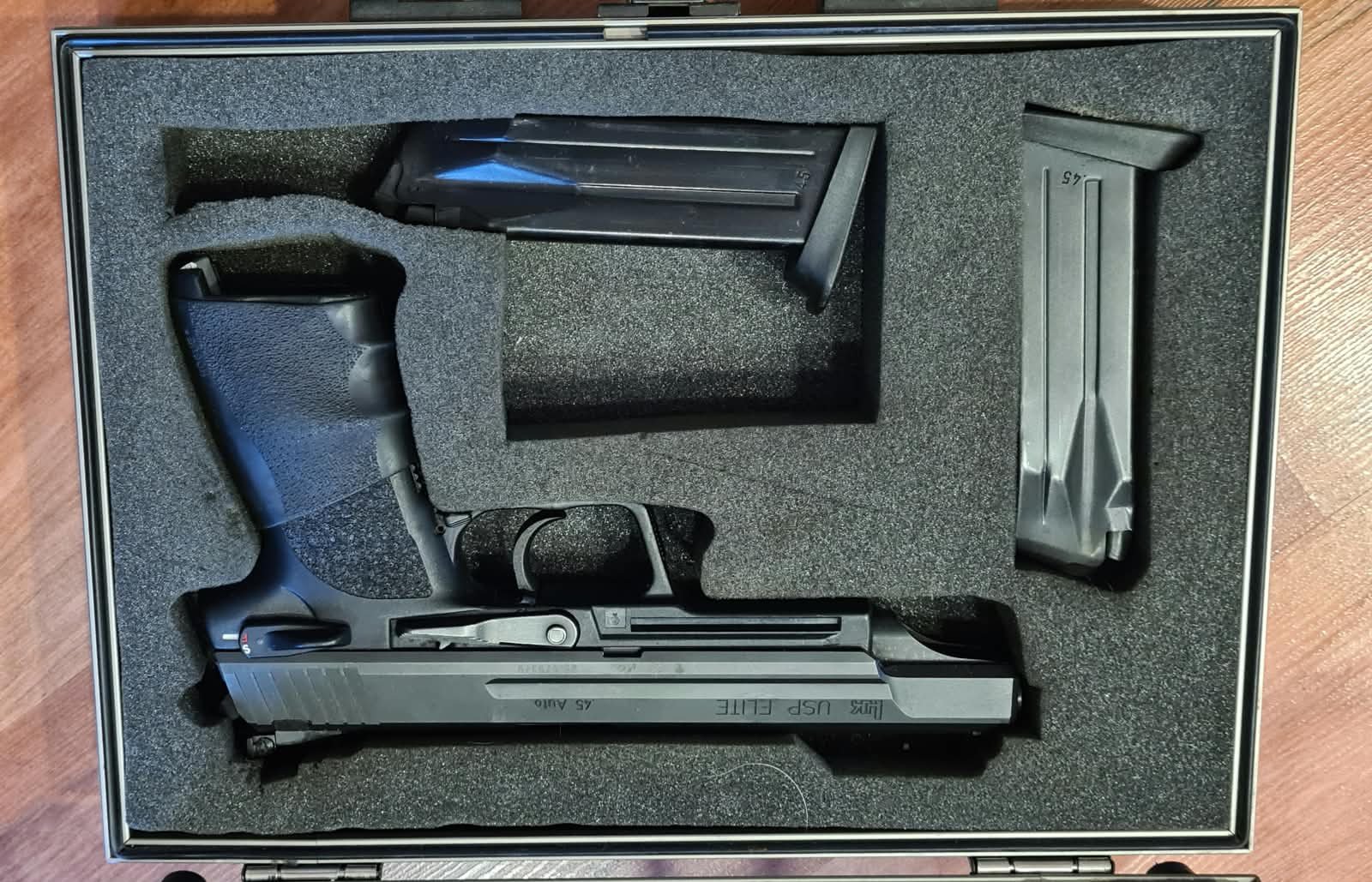 Heckler & Koch Pistole USP Elite Kaliber .45 Auto mit Wechselsystem 9x19mm im Koffer – Bild 6