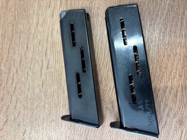 2 X Heckler & Koch HK4 Magazine 7,65mm – Bild 1