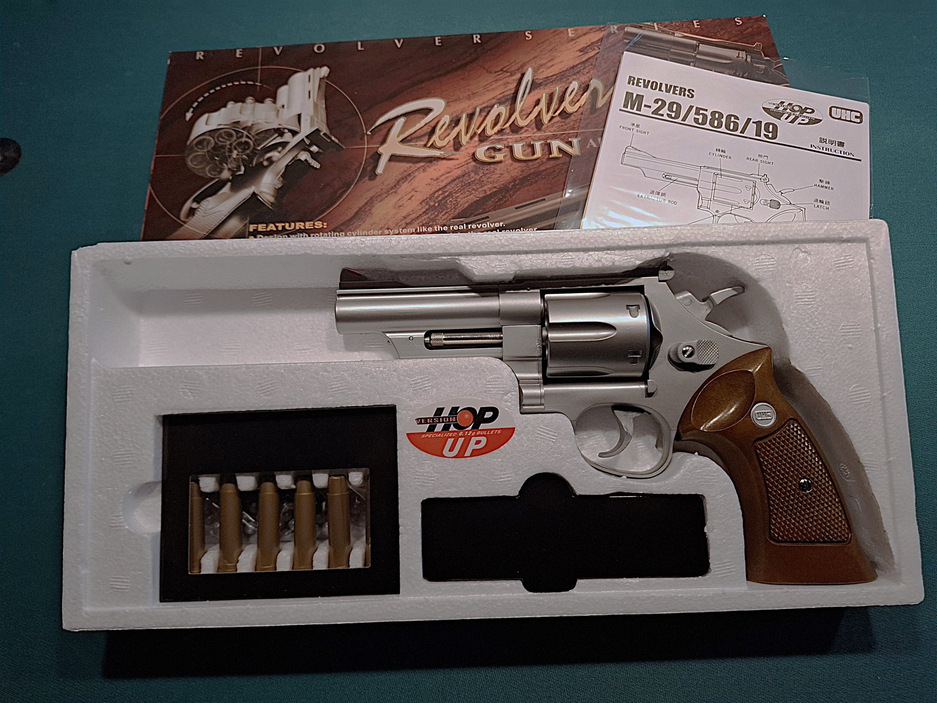 UHC M29 Revolver 4 Zoll Lauf neu in OVP Federdruck – Bild 1