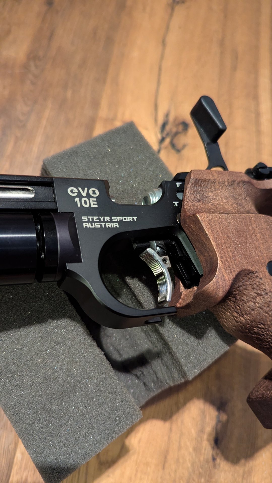 Match Luftpistole Steyr LP EVO 10-E rechts M schwarz – Bild 4