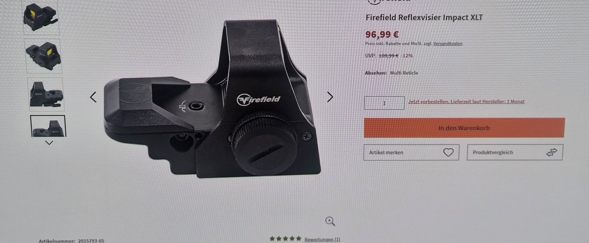 Firefield Reflexvisier Impact XLT + Firefield 3X Magnifier – Bild 4