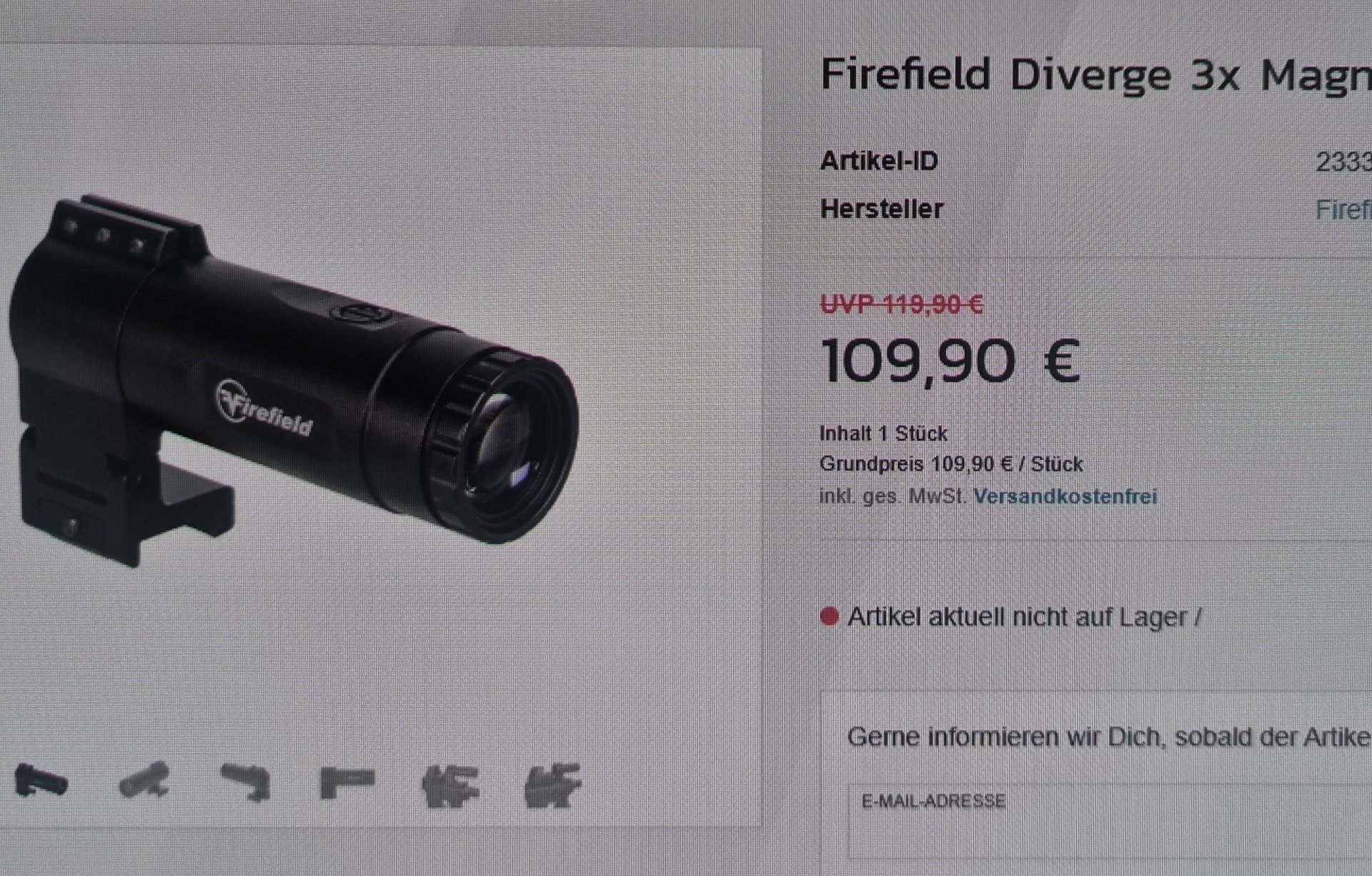 Firefield Reflexvisier Impact XLT + Firefield 3X Magnifier – Bild 5