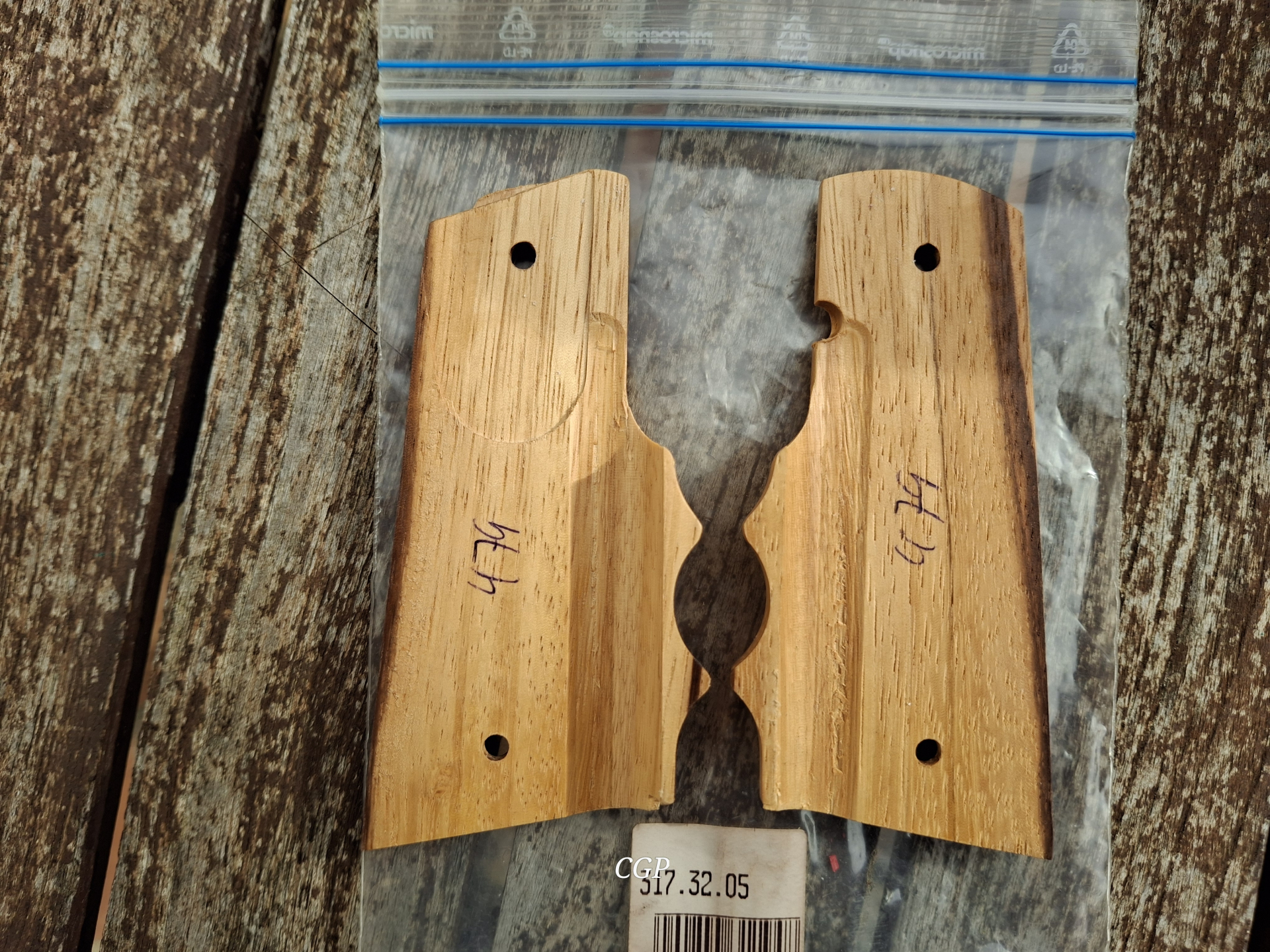 Walther Big Bore Holzgriffschalen - original & selten !!! – Bild 2