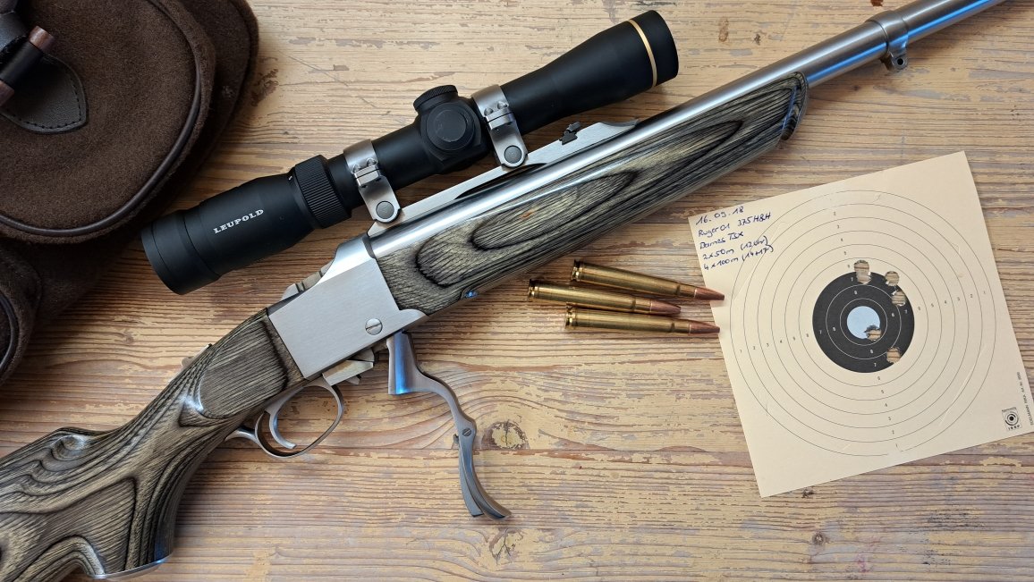 Blockbüchse Ruger No.1, 375 H&H Mag., stainless. – Bild 3
