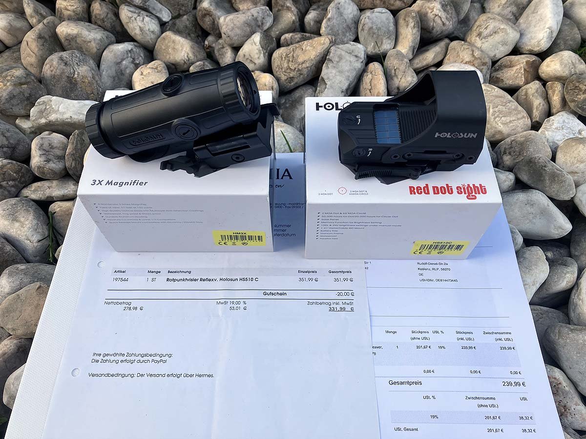 Holosun Reflexvisier Kombi HS510C mit Magnifier HM3X – Bild 1