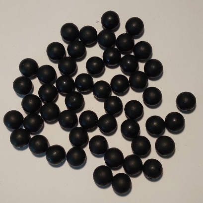 50 Gummikugeln Kaliber 45, INDOOR Übungsmunition – Bild 1