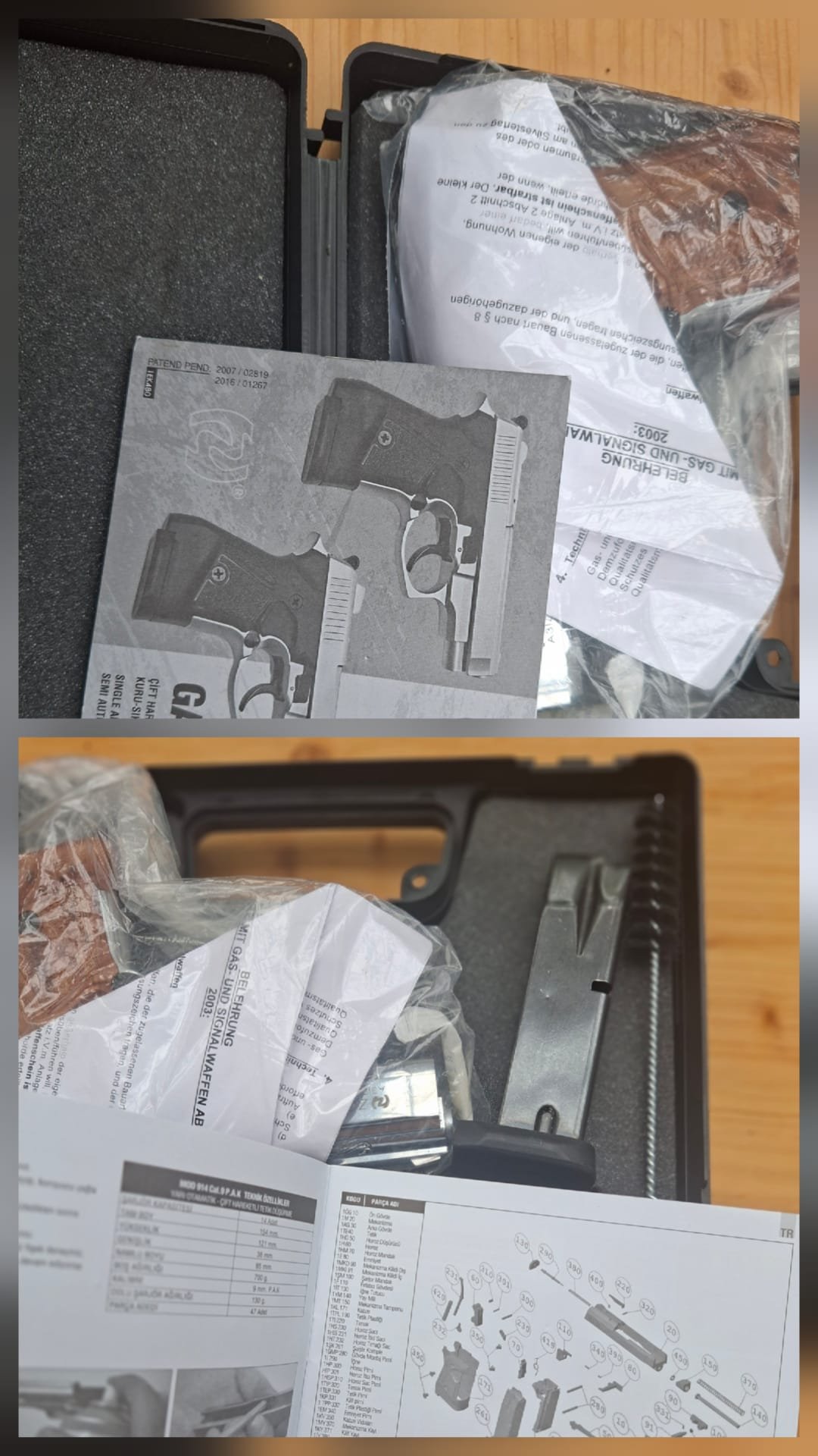Zoraki 914 Schreckschuss Pistole Kal. 9mm P.A.K. Chrom Graviert – Bild 6