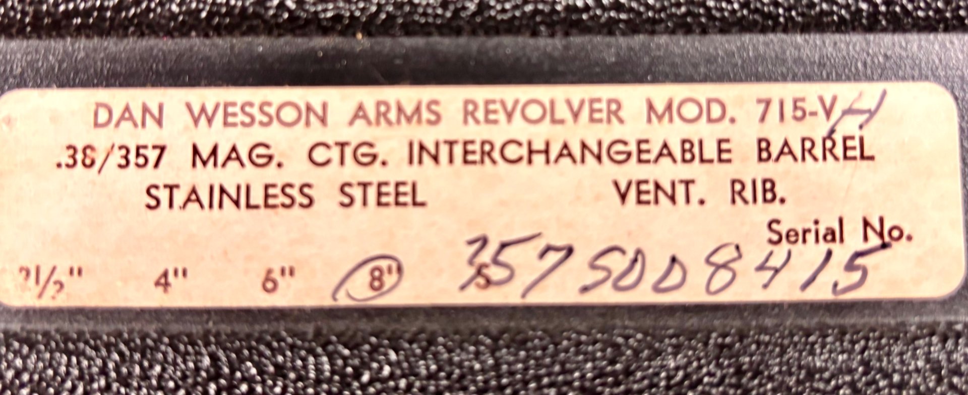 Revolver Dan Wesson Mod. 715 - V - LL 8” Kal. .357Mag komplett set mit Wechselläufen 6” 4” & 2,5” – Bild 8