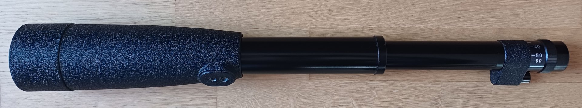 wenig benutztes NICKEL-Spektiv - 15-60x60 - mit Lederköcher – Bild 2